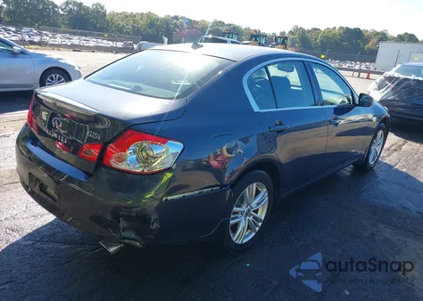 2011 Infiniti G25X из США, поврежденный, VIN JN1DV6AR9BM450795